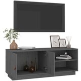 TV ormarić sivi 105 x 34 x 40 cm od masivne borovine | shoptok.hr