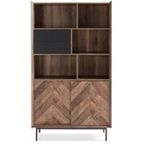 Marckeric biblioteka u hrastovom i crnom dekoru Utah | shoptok.hr