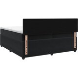  Boxspring krevet s madracem Crna 200 x 200 cm Baršun | shoptok.hr