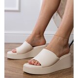 Gemre White classic platform slides Sammer | Shoptok.si