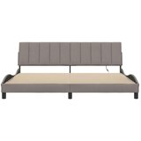  Okvir za krevet bez madraca smeđesivi 200x200 cm od tkanine - Sivo-smeđa 200 x 200 cm | shoptok.hr