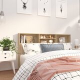  Uzglavlje s ormarićem boja hrasta sonome 180 x 19 x 103,5 cm | shoptok.hr
