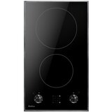 Amica keramična kuhalna plošča PH3200PG [2 coni, 30cm, inox rob, črna] | Shoptok.si