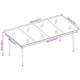  9-dijelni vrtni blagovaonski set svjetlosivi | shoptok.hr