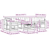  Set vanjskih sofa 8 kom. Prirodna i svijetlo siva | shoptok.hr
