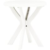 vidaXL Bistro miza bela Ø70 cm plastika Cene