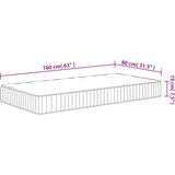  Madrac s džepičastim oprugama za djecu srednji 80 x 160 cm | shoptok.hr