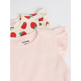 Sinsay Pamučni kombinezoni s volanima i motivom jagoda 2 pack | shoptok.hr