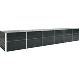 Furnova Vrtna visoka greda pocinkano jeklo 480x80x77 cm antracitna, (21921619) | Shoptok.si