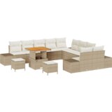  Set vrtnih sofa s 13 dijelova i jastučićima bež Poliratan Akacija | shoptok.hr