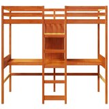  Okvir kreveta na kat bez madraca smeđi 75x190 cm od borovine | shoptok.hr