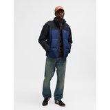 Hummel Muška jakna Hmlpuff jacket short sportswear, Tamnoplavo-crna