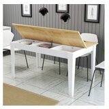 Hanah home trpezarijski sto milan 896 white hrast | ePonuda.com