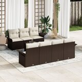 vidaXL 8-delni vrtni kavč set z blazinami rjav poli ratan, (22094160) | Shoptok.si