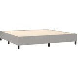  Box spring postelja z vzmetnico LED sv. siva 200x200 cm blago, (20761108) | Shoptok.si