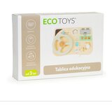 ECO TOYS drvena upravljačka ploča volan, svijetlo siva | shoptok.hr