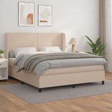  Krevet box spring s madracem cappuccino 180x200 cm umjetna koža Cijene