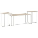 Støraa Bela stranska mizica z mizno ploščo v jesenovem dekorju 49x99 cm Dante – Cene