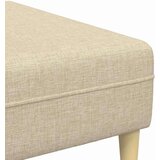  Tkaninska sofa s jastukom 3 pcs Krema 208 cm tkanina | shoptok.hr