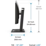 BenQ BL2490T 23,8" FHD poslovni monitor 9H.LMHLJ.LBE | shoptok.hr