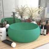  Luksuzni okrugli umivaonik mat svjetlozeleni 40x15 cm keramički | Eponuda.com