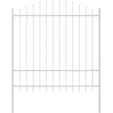  Vrtna Ograda 7 pcs Bijelo 170 x 215 cm Čelik s prahom premazan | shoptok.hr