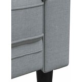 SOFA Svijetlo siva 201,5 x 74,5 x 74,5 cm Poliester | shoptok.hr