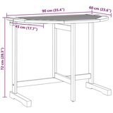 vidaXL Zložljiva balkonska miza 90x60x72 cm trden akacijev les | Shoptok.si