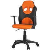 MID.YOU Mladinski Vrtljiv Stol Kid Racer Al, Črna, Oranžna | Shoptok.si