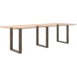  Noge za blagovaonski stol U-oblik 3 kom Prirodni čelik 70 x (72-73) cm Čelik | shoptok.hr