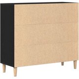  Kreveta Crni hrast 90 x 34 x 80 cm Konstruirano drvo Slike