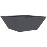  Vrtna saksija Antracit 40 x 40 x 15 cm Čelična vrata | shoptok.hr