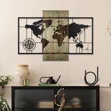 Wallxpert Fusione Naturale -2 GreenBlack Decorative Wooden Wall Accessory Cene