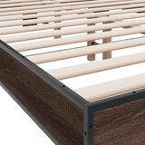  Okvir kreveta boja hrasta 120x200 cm konstruirano drvo i metal | Eponuda.com