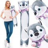  Plišasti podporni valj in blazina 70 cm kuža siv | Shoptok.si