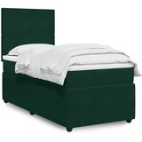 Box spring krevet s madracem tamnozeleni 90x200 cm baršunasti | shoptok.hr