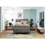 Esposa POSTELJA BOXSPRING 140 cm x 200 cm , tekstil siva | Shoptok.si