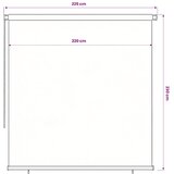  Vanjska rolo zavjesa 245 (Š) x 230 (V) cm Plava HDPE | Eponuda.ba