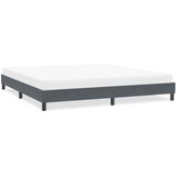  Okvir kreveta bez madraca tamno sivi 200x210 cm baršun | shoptok.hr