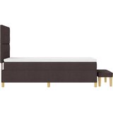  Krevet s opruga kutije Tamno smeđa 200 x 100 cm tkanina | shoptok.hr