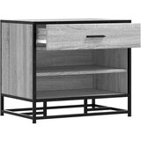 vidaXL Klop za čevlje siva sonoma 60x40x53,5 cm inž. les in kovina | Shoptok.si