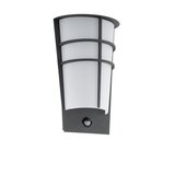 Eglo Breganzo 1 vanjska zidna/2, led, 2x2,5w, antracit/bijela , sa senzorom | shoptok.hr
