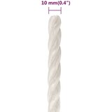 vidaXL Delovna vrv bela 10 mm 25 m polipropilen | Shoptok.si