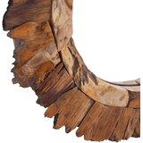  Zidno ogledalo od tikovine 60 cm okruglo | shoptok.hr