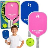 Pink and Blue Tennis Badminton Pickleball Racket Set Cene