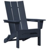 vidaXL Zložljivi Adirondack stoli 2 kosa Mornarsko modra 74.5x80.5x90 cm HDPE | Shoptok.si