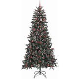 vidaXL Umestno božično drevo med 300 LED Zelena 129,5 x 129,5 x 240 cm | Shoptok.si
