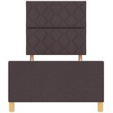  Krevetna konstrukcija Tamno smeđa 90 x 190 cm tkanina | shoptok.hr