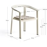 Kave Home Krem vrtna stolica Erice – | shoptok.hr