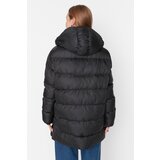 Trendyol Khaki Oversize Slit Zipper Detailed Inflatable Coat | Shoptok.si